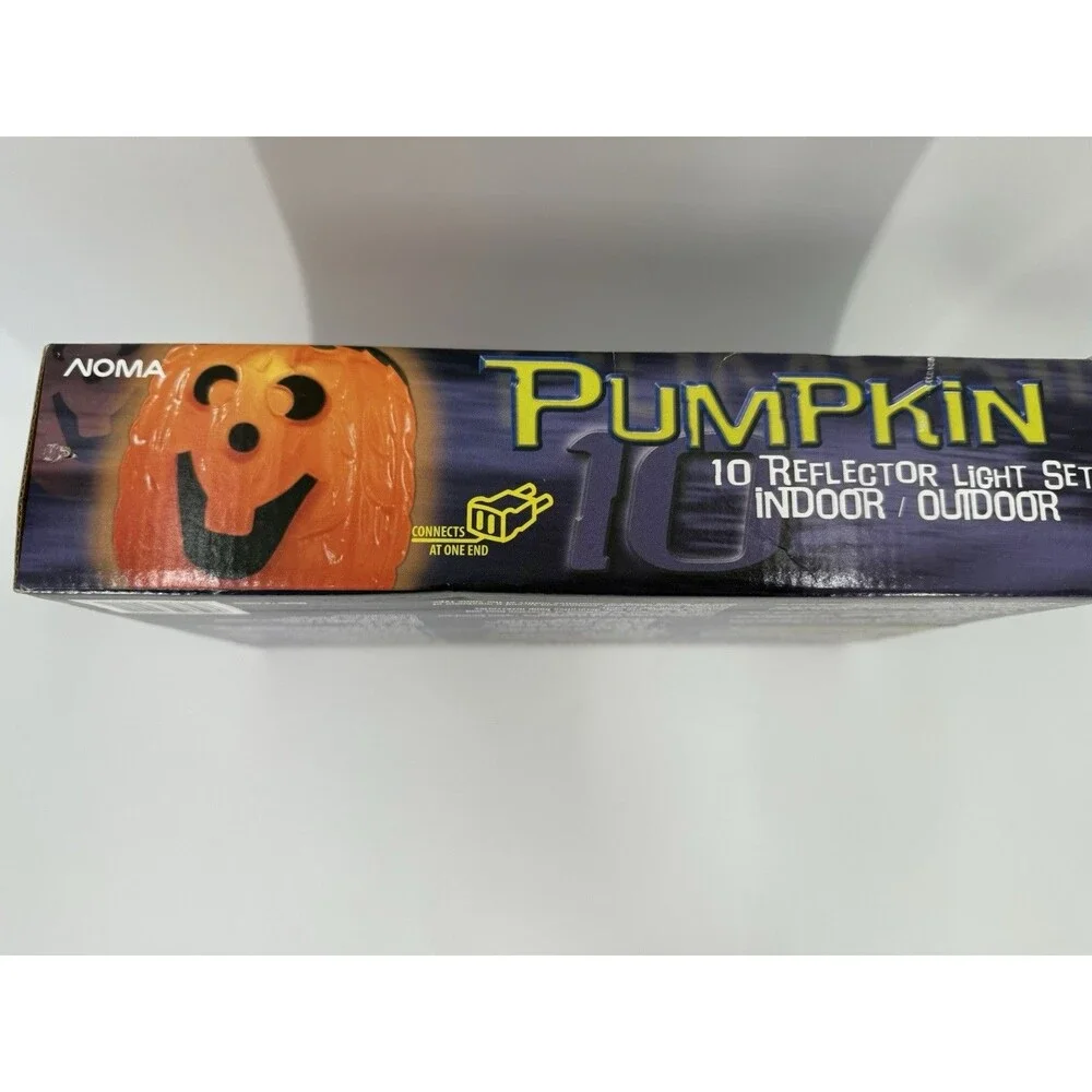 NEW Noma Halloween Fall Lighting Indoor/Outdoor Pumpkin 11FT String Light Set